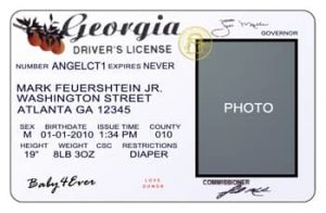 Editable Georgia Drivers License Template