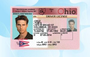 Editable Ohio Drivers License Template