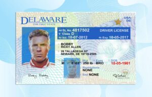 Editable Delaware Drivers License Template
