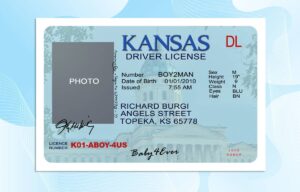 Editable Kansas Drivers License Template