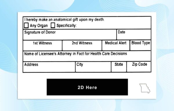 Editable Missouri Drivers License Template