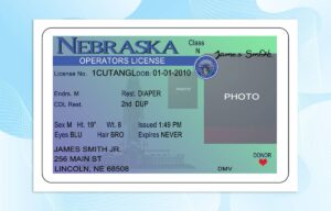 Editable Nebraska Drivers License Template