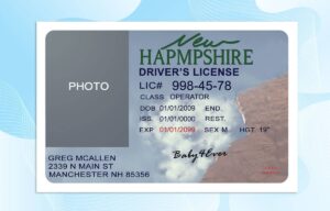 Editable New Hampshire Drivers License Template