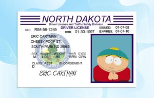 Editable North Dakota Drivers License Template