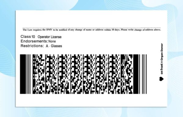Editable Rhode Island Drivers License Template