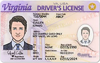 Editable Virginia Drivers License Template