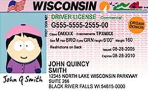 Editable Wisconsin Drivers License Template