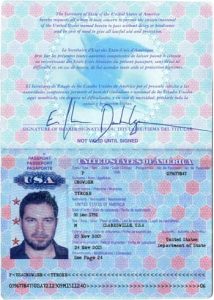 Editable USA Passport Template