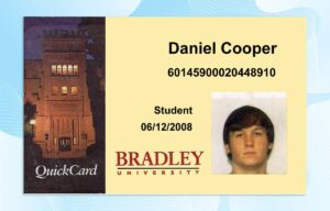Editable Bradley University ID PSD Template