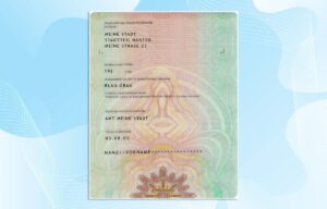 Editable German Passport Template