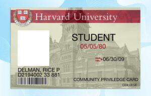 Editable Harvard University ID PSD Template