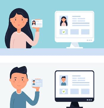 Id verification psd template