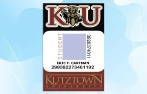 Editable Kutztown University ID PSD Template
