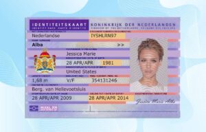Editable Netherlands Identity Card PSD Template