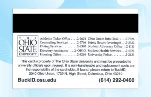 Editable Ohio State University ID PSD Template