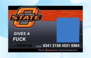 Editable Oklahoma State University ID PSD Template