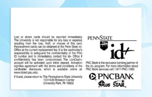 Editable Penn State University ID PSD Template