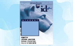 Editable Penn State University ID PSD Template