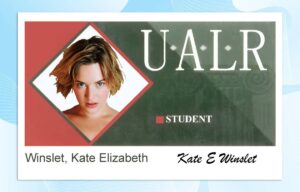 Editable University of Arkansas at Little Rock ID PSD Template
