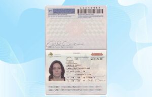 Editable Canada Passport Template