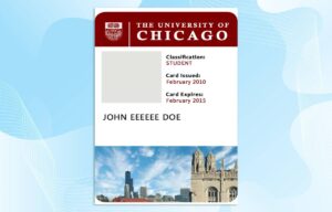 Editable University of Chicago ID PSD Template