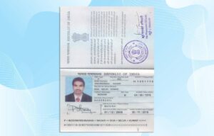Editable India Passport Template