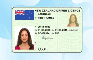 Editable New Zealand Drivers License Template