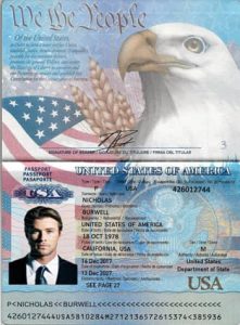 Editable USA Passport Template