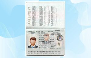 Editable Argentina Passport Template