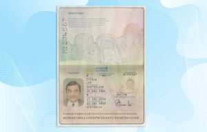 Editable Australia Passport Template