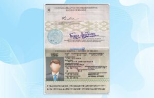 Editable Belarus Passport Template