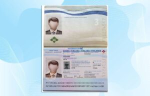 Editable Finland Passport Template