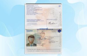 Editable France Passport Template