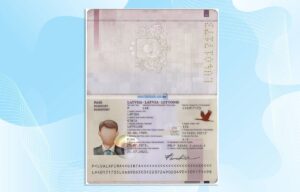 Editable Latvia Passport Template