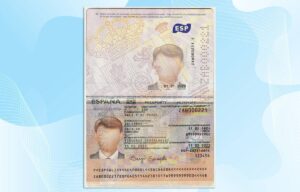Editable Spain Passport Template
