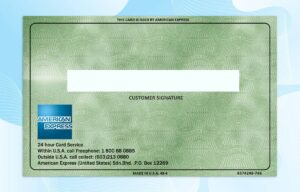 Editable American Express Green Credit Card PSD Template