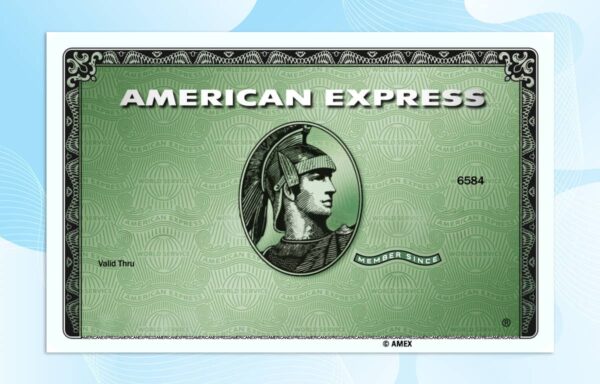 Editable American Express Green Credit Card PSD Template