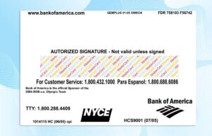 Editable Bank of America Credit Card PSD Template