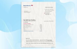Editable Bank of America Statement PSD Template