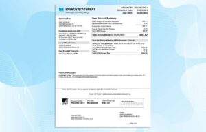 Editable California Utility Bill Template