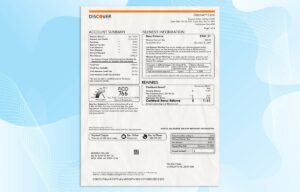 Editable Discover Credit Card Statement PSD Template