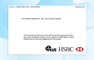 Editable HSBC Bank Credit Card PSD Template