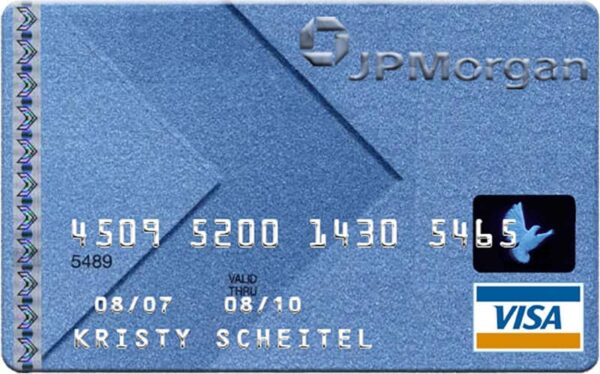 Editable JP Morgan Credit Card PSD Template