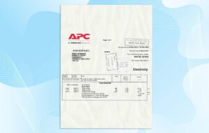 Editable UK Electricity Bill Template (APC)