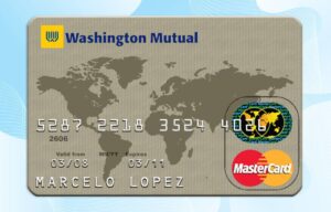 Editable Washington Mutual Bank Credit Card PSD Template