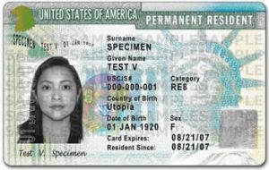 Editable USA Permanent Resident Card PSD Template