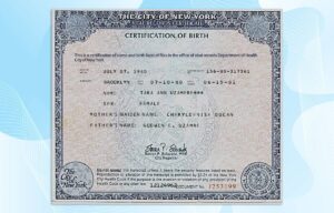New York Birth Certificate Template