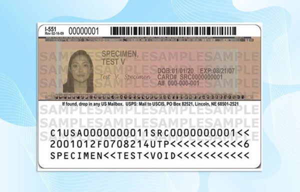 Editable USA Permanent Resident Card PSD Template