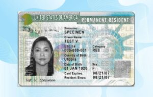 Editable USA Permanent Resident Card PSD Template