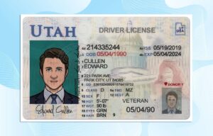 Editable Utah Drivers License Template